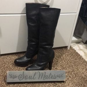 🖤 Sexy black leather FRYE boots